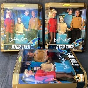 3VINTAGE Barbie & Ken STAR TREK 30thAnniversary Giftset 1996 Collector edition